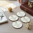 Drevená magnetka Sviatosť birmovania 6,5cm