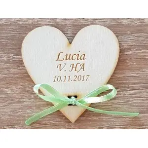 Wooden heart for graduation - maturita