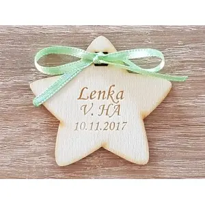 Wooden star for graduation - prom