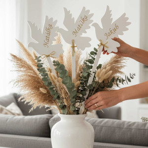 Výzdoba do kostola na 1. sväte prijímanie HOLUBICE s menom 2