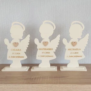 Engel mit Namen zur Erstkommunion, Höhe 20 cm 2