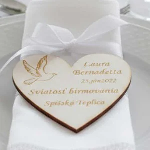 Holzmagnet für Taufe 6,5 cm Preis pro Stück