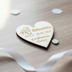 Holzmagnet Konfirmation 6,5 cm Stückpreis 2