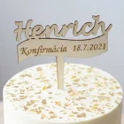 Drevený zapich konfirmácia s MENOM
