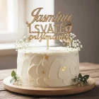 Wooden stake 1st Holy Communion CHALICE with NAME 15cm