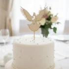 Wooden dove pin for 1st Holy Communion 15cm