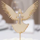 Wooden skewer dove for the 1st Holy Communion 20cm