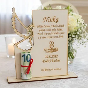 Pamiatka na 1. sväté prijímanie HOLUBICA 20cm