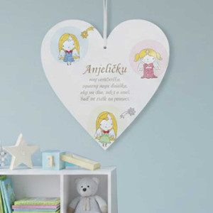 Tabuľka 17cm-Anjeličku môj