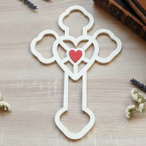 Kreuz an der Wand, 30 cm