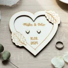 Hochzeit Ringkissen mit den Namen des Brautpaares