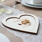 Tray for wedding rings with names