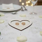 Tray for wedding rings with names