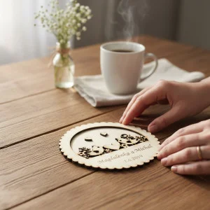 Wedding ring tray circle 15cm 2