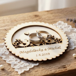 Wedding ring tray circle 15cm