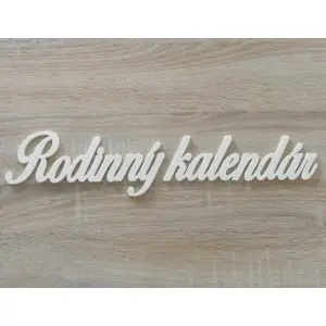 Product-Label for family calendar-Family calendar 42x7cm