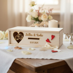 Hochzeitsschatulle für Geldgeschenke Ringe