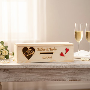 Hochzeitsschatulle für Geldgeschenke Ringe 2