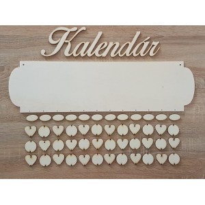 Holz Familienkalender Typ A mit der Aufschrift "Kalender" 2