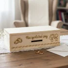 Hochzeitliche hölzerne Schatztruhe - Für die gemeinsame Reise