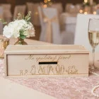 Wooden wedding money box