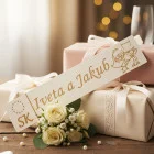 Drevená svadobná ŠPZ s menami