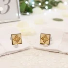 Men's wedding cufflinks square