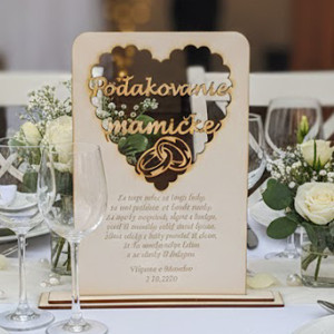 Wooden wedding thank you to mom 2