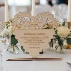 Danksagung an die Eltern ausgeschnittene Vögel