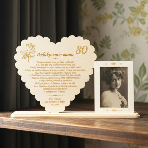 Stand heart as a thank you mom 33cm