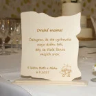 Wooden thank you letter for mom 24.5x25cm