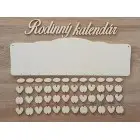 Holz-Familienkalender Typ B mit der Aufschrift "Familienkalender" SK