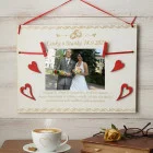 Wedding wooden sign 30x22cm for a photo