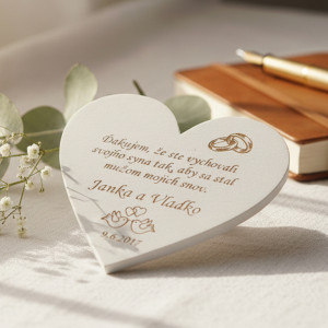 Wedding Magnets measuring 9x9cm raised their son 