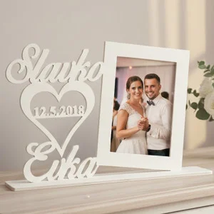 Photo frame with names and date 2