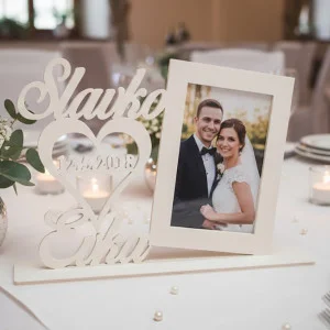 Photo frame with names and date