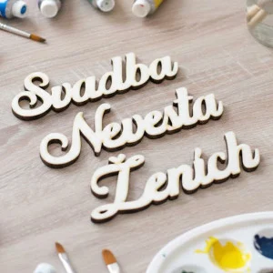 Wedding signs set-Bride Groom Wedding 70x205mm