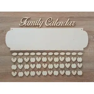 Family calendar lasered 2