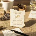 Hochzeitseinladung Karte 100x115mm