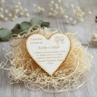 Oznámenie svadobné srdiečko 105x100mm