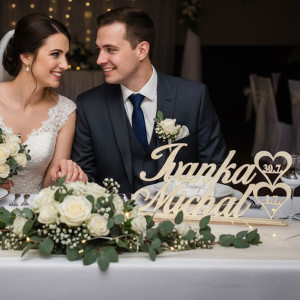 Stojan s krstnými menami a dátumom 2