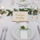 Table for the bride's family