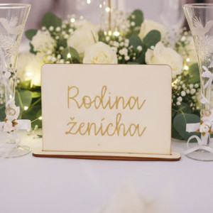 Table for the groom's family