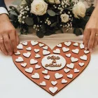 Wedding heart with names 40x40cm
