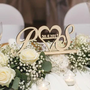 Wedding stand with your initials