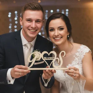 Wedding stand with your initials 2