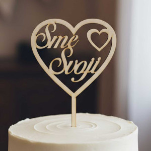 Drevený zápich sme svoji v srdiečku