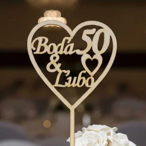 Wooden stake wedding anniversary width 15cm