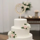 Holzstift mit Initialen der Namen Breite 15cm