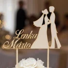 Wedding wooden sign with names width 20cm